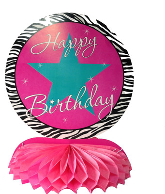 

Funcart Multicolor Happy Birthday Star Honeycomb Ball Table Décor - 50 g
