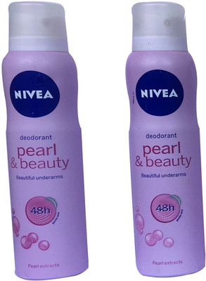 

Nivea PEARL & BEAUTY PACK OF 2 Body Spray - For Women(300 ml, Pack of 2)