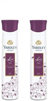 

Yardley London face satin body spray for woman 150ml pack of 2 Body Spray - For Women(150 ml, Pack of 2)