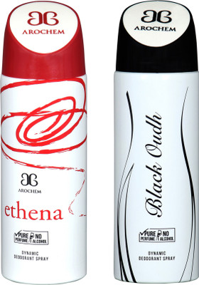 

AROCHEM black oudh combo Deodorant Spray - For Men & Women(200 ml, Pack of 2)