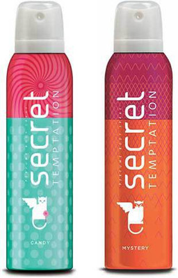 

Secret Temptation Candy and Mystery Deodorant Spray - For Women(300 ml, Pack of 2)