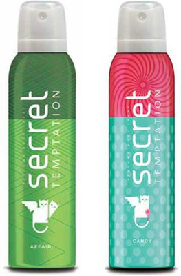 

Secret Temptation Affair and Candy Deodorant Spray - For Women(300 ml, Pack of 2)