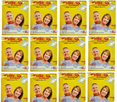 wetex supreme Adult Diapers - XL(120 Pieces)