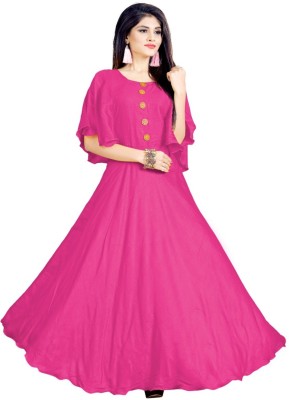 HSFS Women Maxi Pink Dress