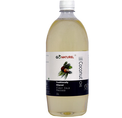 

Go Naturel First Cold Press & Wooden Pressed Virgin Combo Coconut Oil Plastic Bottle(1 L)