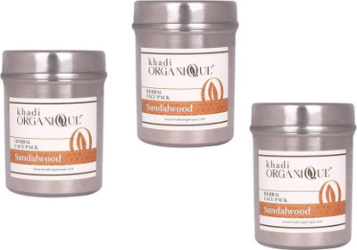 

khadi organique sandalwood face pack - Pack of 3 (150 g)(150 g)