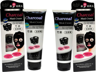 

Gjshop Charcoal Purifying Cleansing Black Peel Off Mask Anti-Blackhead Suction Mask Cream(Pack of 2) (260 g)(260 g)