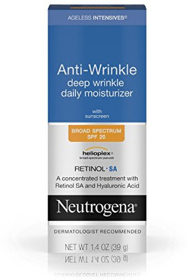 

Neutrogena Intensives Anti-Wrinkle Deep Wrinkle Daily Moisturizer With Retinol, Broad Spectrum Spf 20 Sunscreen, 1.4 Oz.(200 g)