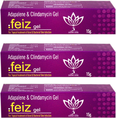 

Feiz Gel For Topical treatment of Acne & Bacterial Skin Infection ( 3 x 15 gm )(45 g)