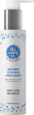 

The Moms Co. Natural Vita Rich Face Wash with Hyaluronic Acid, Vitamins C, B3 and B5, Neem Extract and Witch Hazel Face Wash(100 ml)