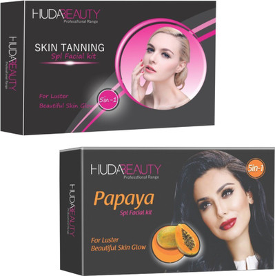 

Huda Beauty Professional Range Skin Tanning & Papaya Facial Kit 900 g(Set of 2)