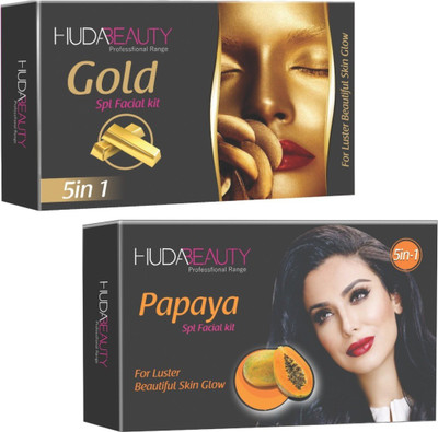 

Huda Beauty Professional Range Gold & Papaya Facial Kit 900 g(Set of 2)