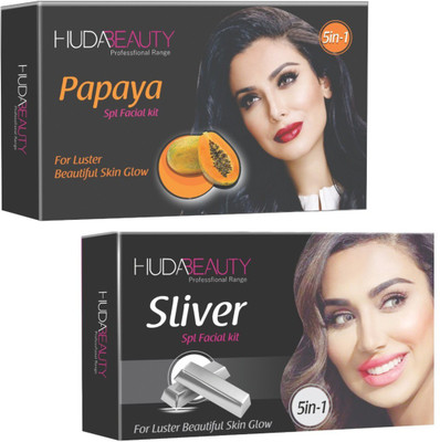 

Huda Beauty Professional Range Papaya & Silver Facial Kit 900 g(Set of 2)