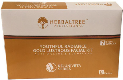 

herbaltree HT YOUTHFUL RADIANCE GOLD LUSTROUS PROFESSIONAL FACIAL KIT 380 g(Set of 7)