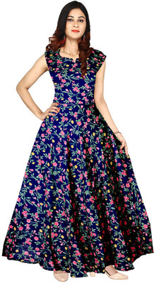 JWF Flared/A-line Gown(Blue)