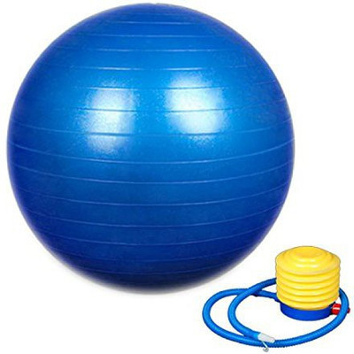 

Simxen Anti-Burst Fitness Exercise Stability Yoga Ball Gym Ball(With Pump), Multicolor