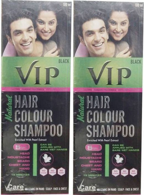 

VIP Natural Hair Colour Shampoo Hair Color(Black)