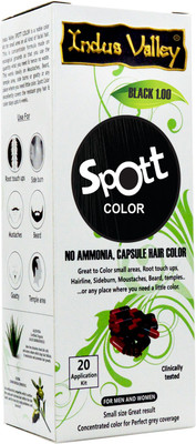 

Indus Valley Spott Hair Color - Black, No Ammonia Hair Color(Black 1.00)