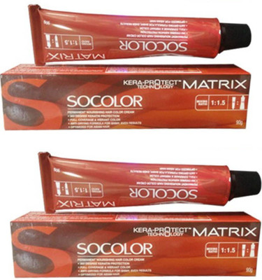 

Matrix Socolor 5.5 Chocolate Light Brown (Pack of 2) Hair Color(5.5)