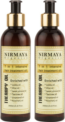 

Nirmaya Organics 7 In 1 Intensive Hair Treatment Therapy Oil Hair Oil(400 ml)