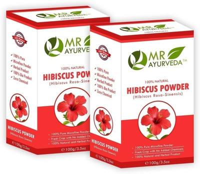 

MR Ayurveda Organic Hibiscus Powder (Hibiscus Rosa-Sinensis ) - Pack of 2(200 g)
