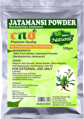 

RND Premium Quality Jatamansi Powder (100g) - 100% Pure Natural Herbal & Fresh - Hair growth, Skin infection, Anti-depressant, Anti-fungual(100 g)