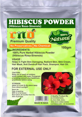 

RND Premium Quality Hibiscus Powder (100g) - 100% Pure Natural Herbal & Fresh(100 g)