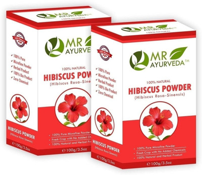 

MR Ayurveda 100% Herbal Hibiscus Powder for Hair Growth - Pack of 2(200 g)
