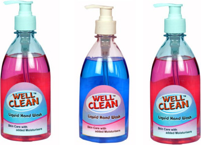 

Well Clean pack of 3 each of 500 ml(1500 ml, Pump Dispenser, Pack of 3)