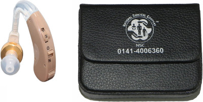 

NSC 117 volume control behind the ear Hearing aid with Pouch Behind The Ear Hearing Aid(Beige)