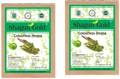 

shagun gold Pure Organic colorless henna powder for hair coloring 200gm(200 g)
