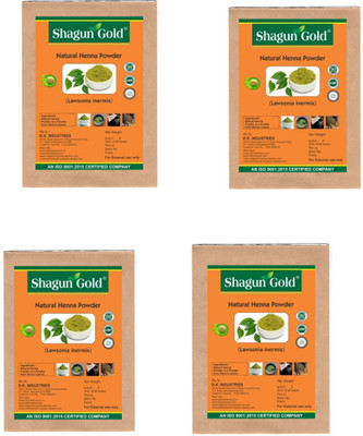 

shagun gold Pure Organic henna powder for permanent hair coloring 100gmX4(400 g)