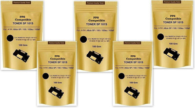 

PPS Combo Offer Toner Powder Pouch Compatible for Use in Ricoh SP300 Printer- 100 Grams (Set of 5) (Black) Single Color Toner (Black) Single Color Toner(Black)