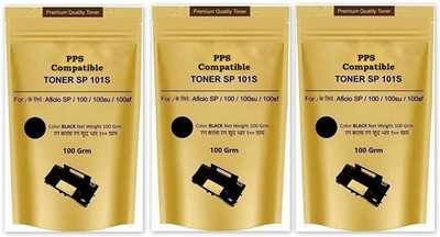 

PPS Combo Offer Toner Powder Pouch Compatible for Use in Ricoh SP300 Printer- 100 Grams (Set of 3) (Black) Single Color Toner (Black) Single Color Toner(Black)