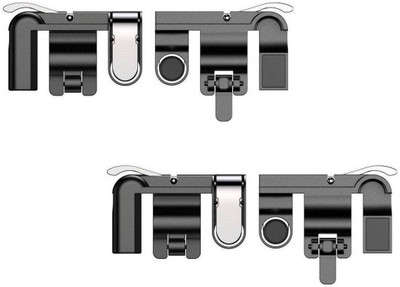 

FKU Set of 2 Pubg Sensitive Shoot/aim Buttons L1 R1 Trigger Mobile Game Controller For Andriod & Ios Joystick(Black, For Mac OS)
