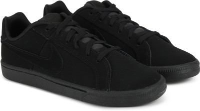 Nike Boys Lace Sneakers(Black, Black/black