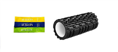

Aurion Foam Roller for Deep Tissue Muscle Roller for Fitness & Pilates with loop Band (set of 3) Gym & Fitness Kit