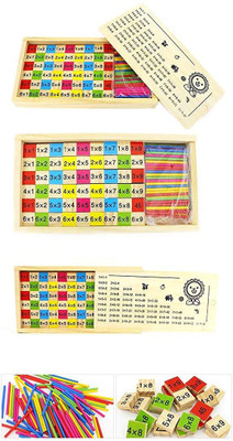 

Webby Wooden Box Intelligent Math Toys for Kids(Multicolor)