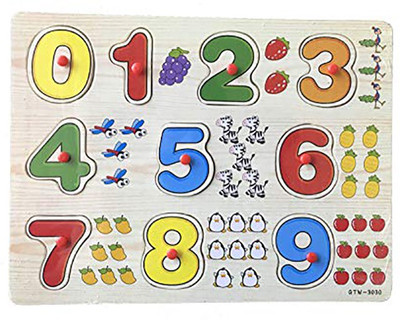 

Mag Creation Wooden Numbers with Characters Frame Learning Set (1 to 9 with Character)(Multicolor)