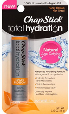 

ChapStick Total Hydration (Honey Blossom Flavor, 1 Blister Pack of 1 Stick) Flavored Lip Balm Tube, 100% Natural Lip Care, Clinically Proven, 0.12 Ounce NA(Pack of: 1, 2 g)