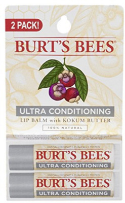 

Burt's Bees 100% Natural Moisturizing Lip Balm, Ultra Conditioning with Kokum Butter, 2 Tubes in Blister Box NA(Pack of: 1, 2 g)