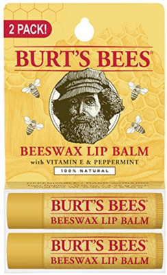 

Burt's Bees 100% Natural Moisturizing Lip Balm, Beeswax, 2 Tubes in Blister Box NA(Pack of: 1, 2 g)