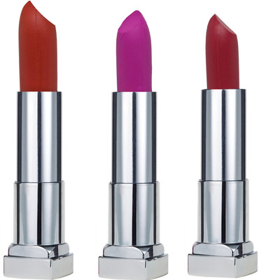 

KRAYONS SHEER MATTE LIPSTICK HOT AND BOLD SOFT CREAMY MATTE LIPSTICK (SET OF 3)(ORANGE SPARK, ROSE PETALS, TWILIGHT PINK)