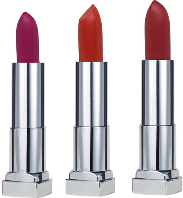 

KRAYONS SHEER MATTE LIPSTICK HOT AND BOLD SOFT CREAMY MATTE LIPSTICK (SET OF 3)(FRENCH ROSE, ORANGE CRUSH, CODE RED)