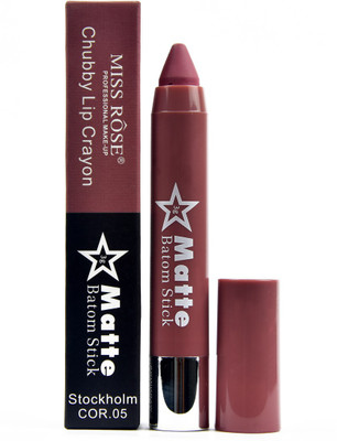 

MISS ROSE Matte Lipstick / Lip Crayon Chubby 5(BROWN)