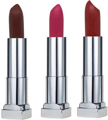 

KRAYONS SHEER MATTE LIPSTICK HOT AND BOLD SOFT CREAMY MATTE LIPSTICK (SET OF 3)(BRICK TONE, ANGEL PINK, CENTRE STAGE)