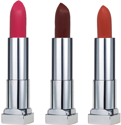 

KRAYONS SHEER MATTE LIPSTICK HOT AND BOLD SOFT CREAMY MATTE LIPSTICK (SET OF 3)(FIRST CRUSH, SCARLET RED, SUNSET ORANGE)