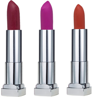 

KRAYONS SHEER MATTE LIPSTICK HOT AND BOLD SOFT CREAMY MATTE LIPSTICK (SET OF 3)(SHOCKING PINK, ROSE PETALS, SUNSET ORANGE)