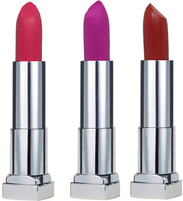

KRAYONS SHEER MATTE LIPSTICK HOT AND BOLD SOFT CREAMY MATTE LIPSTICK (SET OF 3)(FIRST CRUSH, ROSE PETALS, ORANGE TANGO)