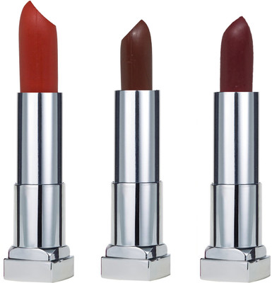 

KRAYONS SHEER MATTE LIPSTICK HOT AND BOLD SOFT CREAMY MATTE LIPSTICK (SET OF 3)(ORANGE SPARK, CHOCOLATE MOCHA, CHERRY MAROON)